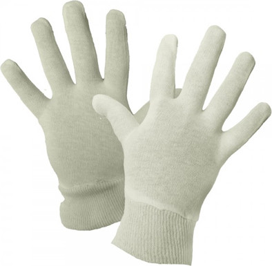 Pair of inspector Glove Cotton 4 oz Interlock with Wrist #TRTIH45K000
