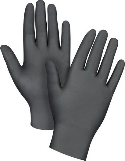 Black Nitrile Gloves 4 Mils Powder Free #TQSAL086000