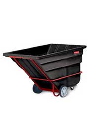 Chariot basculant rotomoulé 2-1/2 verges cubes Rubbermaid 1046 #RB001046000