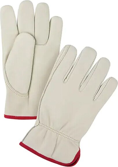 Driver's Gloves, Grain Cowhide Palm, Fleece Inner Lining #TQSFV198000