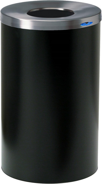 310 Round Stainless Steel Waste Container with Lid 33 gal #FR00310BNOI 310 Round Stainless Steel Waste Container with Lid 33 gal #FR00310BNOI