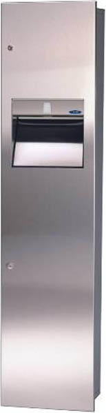 Grand combo distributeur et poubelle en acier inoxydable #FR00400A000 Grand combo distributeur et poubelle en acier inoxydable #FR00400A000