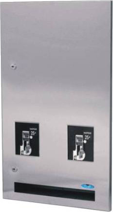 Stainless Steel Recessed Double Napkin and Tampon Vendor #FR006155000