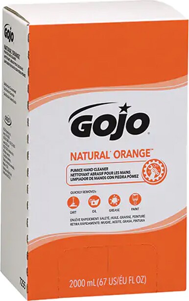 Nettoyant abrasif pour les mains Natural Orange #GJ007255000 Nettoyant abrasif pour les mains Natural Orange #GJ007255000