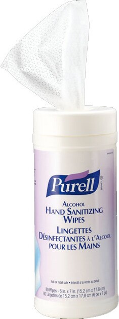 PURELL Lingettes désinfectantes pour les mains avec alcool #GJ009030000