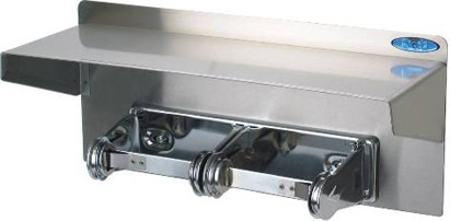 158-10 Double Toilet Paper Dispenser with Shelf #FR015810000 158-10 Double Toilet Paper Dispenser with Shelf #FR015810000