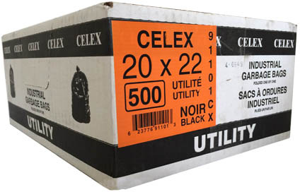 Black Garbage Bags 20 X 22 Celex #GO091101NOI Black Garbage Bags 20 X 22 Celex #GO091101NOI