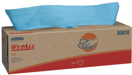 Chiffon WypAll L30 dans une boîte pop-up, bleu #KC005810000 Chiffon WypAll L30 dans une boîte pop-up, bleu #KC005810000