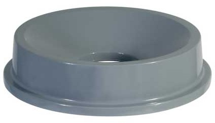3543 BRUTE Funnel Top for 32 Gal Round Waste Containers #RB003543GRI