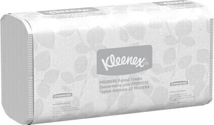 13254 KLEENEX PREMIERE White Multifold Hand Towels, 25 x 120 Sheets #KC013254000