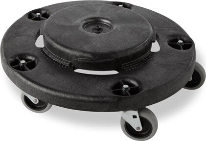 Rubbermaid FG264000BLA Brute Trash Can Dolly 250 lb Capacity