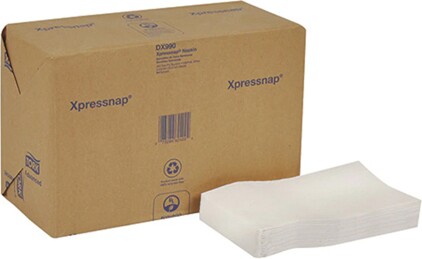 DX990 Xpressnap, Serviettes de table blanches, 12 x 400 feuilles #SC0DX990000