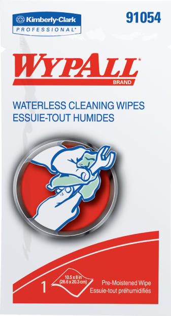 Lingettes nettoyantes sans eau Wypall #KC091054000