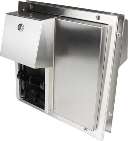 165-DP Recessed 4 Rolls Toilet Tissue Dispenser #FR0165DP000