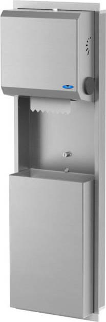Unit Touch Free Towel Dispenser and 50 L Disposal Receptacle #FR42260A000