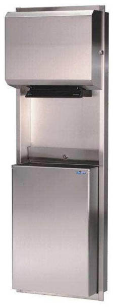 Wall Mounted Unit Roll Towel Dispenser and 50 L Disposal Receptacle #FR422A50000 Wall Mounted Unit Roll Towel Dispenser and 50 L Disposal Receptacle #FR422A50000
