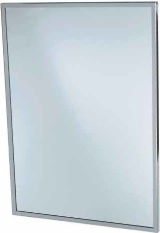 Miroir avec cadre en acier inoxydable 941-SS #FR9411824SS