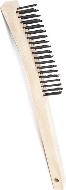 Long Handle Tempered Steel Wire Brush - 3 Row #AG099023000