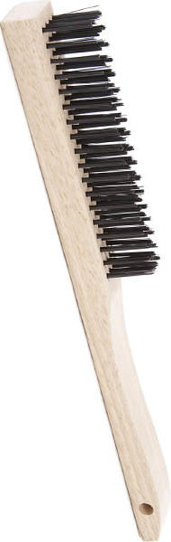 Long Handle Tempered Steel Wire Brush - 4 Row #AG099017000