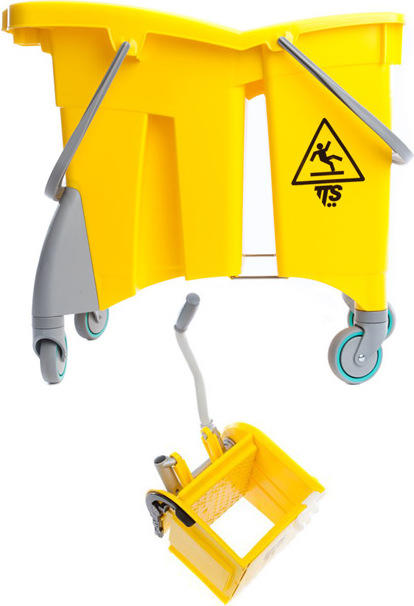 Dual Bucket with Bottomless Roller Side Press Wringer #AG076451000 Dual Bucket with Bottomless Roller Side Press Wringer #AG076451000