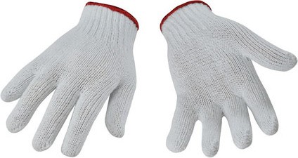 Light Duty String Knit Gloves, White #SE00012W00L