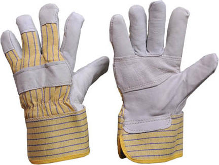 Gants en cuir de vache avec doublure simili-mouton #SEFC2010P00