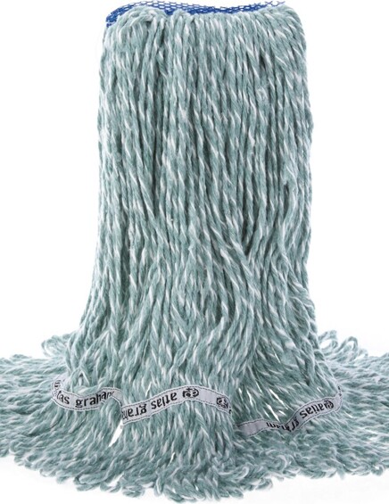 Microloop Microfiber Mop, Narrow Band, Looped-end, Green #AG005005000 Microloop Microfiber Mop, Narrow Band, Looped-end, Green #AG005005000