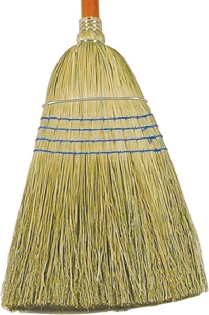 Corn Broom, 4 Strings with 54" Handle #RB006383BLE