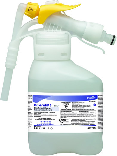 Désinfectant avec peroxyde d'hydrogène Oxivir AHP 5 #JH427731400 Désinfectant avec peroxyde d'hydrogène Oxivir AHP 5 #JH427731400