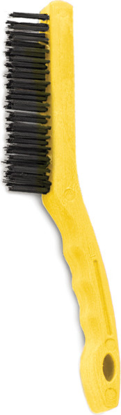 Brosse métallique avec poignée courte en plastique #RB009B41GRI Brosse métallique avec poignée courte en plastique #RB009B41GRI