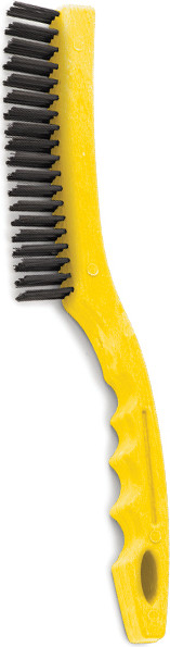 Brosse métallique avec poignée longue en plastique #RB009B43GRI Brosse métallique avec poignée longue en plastique #RB009B43GRI
