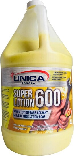 Savons à mains abrasif antibactérien Super Lotion 600 #QC00S604000 Savons à mains abrasif antibactérien Super Lotion 600 #QC00S604000