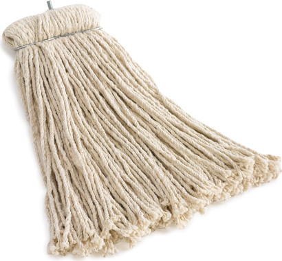 Premium Bolt-On Cut-End Cotton Wet Mop #RBF16600BLA