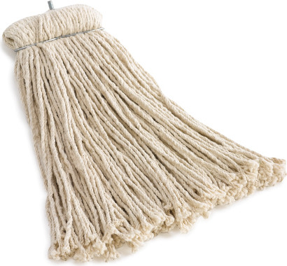Premium Bolt-On Cut-End Cotton Wet Mop #RBF16600BLA Premium Bolt-On Cut-End Cotton Wet Mop #RBF16600BLA