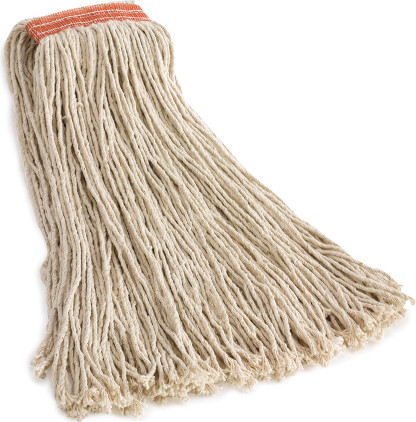 Dura Pro, Cotton Wet Mop, Narrow Band, Cut-End, White #RBF21600BLA