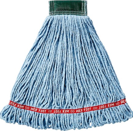 Shrinkless Web Foot, Synthetic Wet Mop, Wide Band, Looped-End #RBA25206BLE