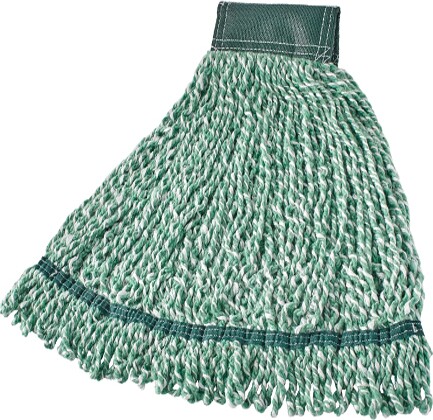 Web Foot Microfiber Wet Mop, Wide Band, Looped-end, Green #RBA85206VER Web Foot Microfiber Wet Mop, Wide Band, Looped-end, Green #RBA85206VER