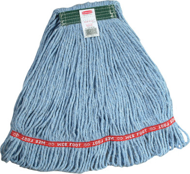 Swinger Loop, Synthetic Wet Mop, Narrow Band, Looped-End, Blue #RBC11106BLE
