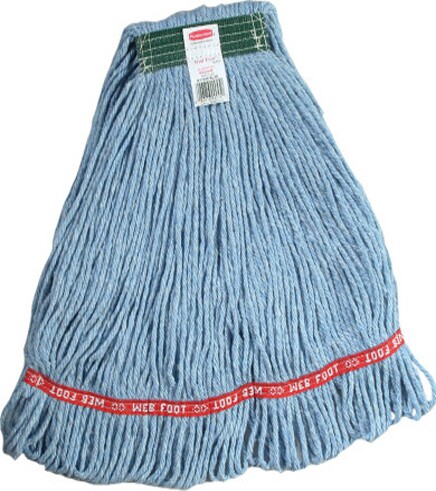 Swinger Loop, Synthetic Wet Mop, Narrow Band, Looped-End, Blue #RBC11206BLE Swinger Loop, Synthetic Wet Mop, Narrow Band, Looped-End, Blue #RBC11206BLE