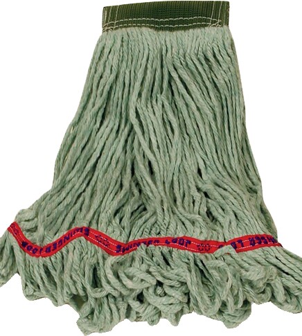 Swinger Loop Synthetic Mop, Wide Band, Looped-End, Green #RBC15206VER