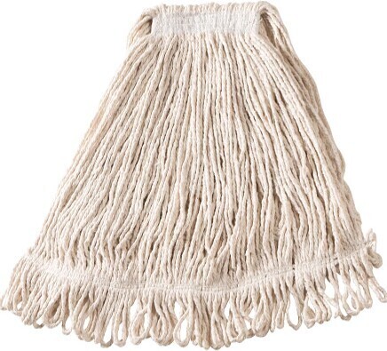 Super Stitch, Cotton Wet Mop, Narrow Band, Looped-end, White #RBD11306BLA