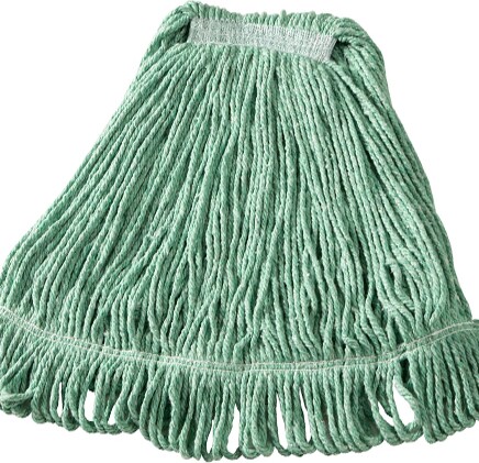 Super Stitch Synthetic Wet Mop, Narrow Band, Looped-end, Green #RBD21306VER