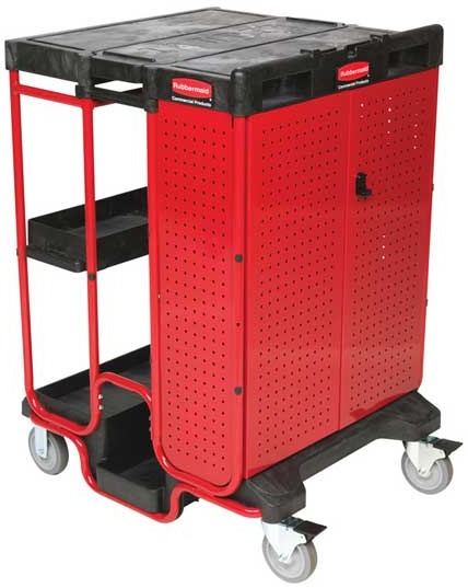 Ladder Cart with Storage Bins Rubbermaid 9T57 #RB009T58NOI