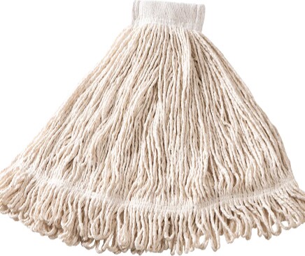 Super Stitch Synthetic Wet Mop, Wide Band, Looped-End, 24 oz #RBD25306BLA