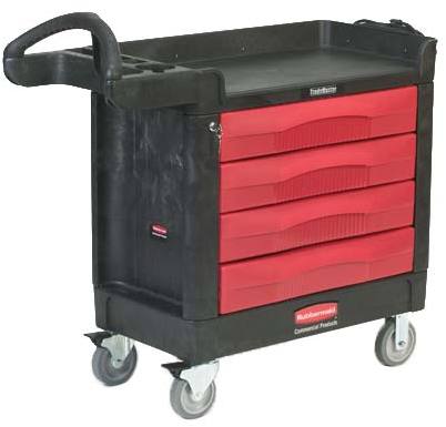 Working Cart with Locking Drawers Rubbermaid 4513-88 #RB451388NOI