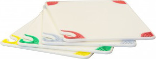 Cutting board with non-slip color grips #AL152012QS0