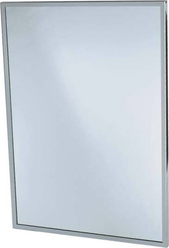 Miroir avec contour en acier inoxydable #FR941836000 Miroir avec contour en acier inoxydable #FR941836000