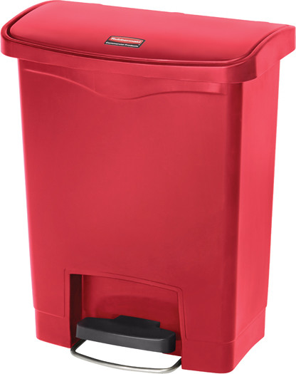 Slim Jim Resin Step-On Horizontal Opening Container, 8 gal #RB188356400 Slim Jim Resin Step-On Horizontal Opening Container, 8 gal #RB188356400