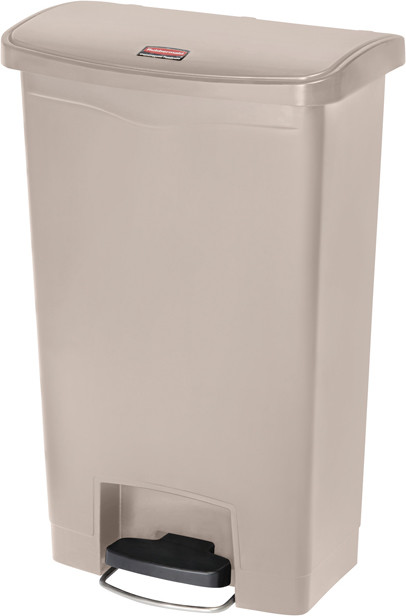STREAMLINE Poubelle à pédale en plastique 13 gal #RB188345800