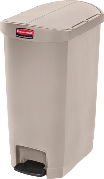Poubelle à pédale à ouverture latérale Slim Jim, 13 gal #RB188345900 Poubelle à pédale à ouverture latérale Slim Jim, 13 gal #RB188345900